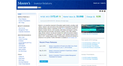 Desktop Screenshot of ir.moodys.com